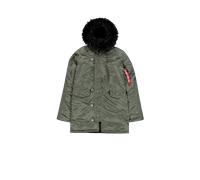 Alpha Industries N-3B VF 59 Vestes d'hiver pour femme Taille XS - Vert/Noir