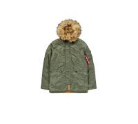 Alpha Industries N-3B VF 59 Vestes d'hiver pour homme Taille 3XL - Vert olive