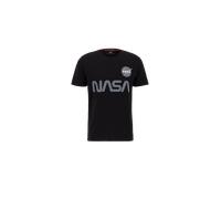 Alpha Industries NASA Reflective T-Shirt pour homme Taille 2XS - Noir