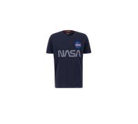 Alpha Industries NASA Reflective T-Shirt pour homme Taille XS - Bleu