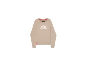 Alpha Industries New Basic Big Logo Sweatshirt pour femme Taille XS - Beige