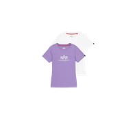 Alpha Industries New Basic Big Logo T-Shirt 2 Pack pour femme Taille XS -