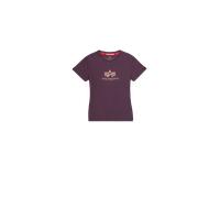 Alpha Industries New Basic Big Logo T-Shirt pour femme Taille M - Prune