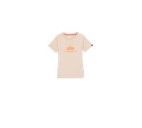 Alpha Industries New Basic Big Logo T-Shirt pour femme Taille S - Beige