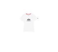 Alpha Industries New Basic Big Logo T-Shirt pour femme Taille XL - Blanc