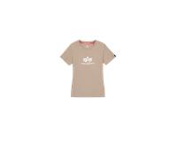 Alpha Industries New Basic Big Logo T-Shirt pour femme Taille XS - Beige