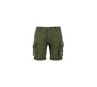ALPHA INDUSTRIES Pantalon cargo bleu foncé / jaune / kaki, Taille 32