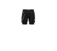 ALPHA INDUSTRIES Pantalon cargo noir / blanc, Taille 36