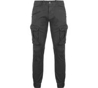 ALPHA INDUSTRIES Pantalon cargo 'Spy' anthracite / rouge, Taille 32
