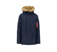 ALPHA INDUSTRIES Parka d’hiver 'Exporer' bleu nuit / rouge / blanc, Taille XXXL