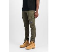 Alpha Industries Petrol Patch Slim Pant Pantalons pour homme Taille 34 - Vert foncé