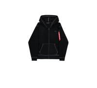 Alpha Industries Polar Fleece Zip Hoodie pour homme Taille M - Noir