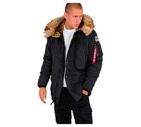 Alpha Industries Polar Veste d'hiver pour Hommes Parka, Black