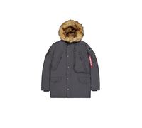 ALPHA INDUSTRIES Veste d’hiver 'Polar' gris / rouge, Taille XL