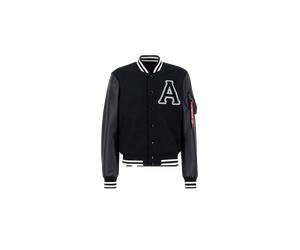 Alpha Industries PU College Light Jacket Vestes Bombers pour homme Taille S - Noir