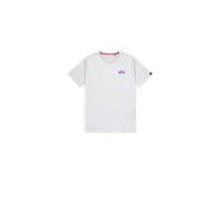 Alpha Industries Puff Print Logo Backprint T-Shirt pour homme Taille S - Gris