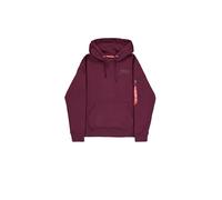 ALPHA INDUSTRIES Pull-over 'Backprint' rouge foncé / noir, Taille M