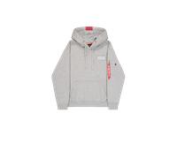 Alpha Industries Red Stripe Hoodie pour homme Taille M - Gris