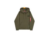 Alpha Industries Red Stripe Hoodie pour homme Taille S - Vert foncé