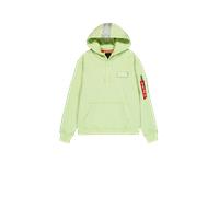 Alpha Industries Red Stripe Hoodie pour homme Taille XL - Vert menthe