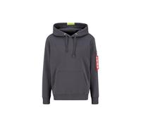 Alpha Industries Red Stripe Hoodie pour homme Taille M - Gris
