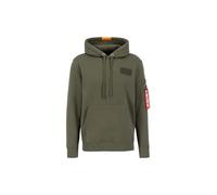 Alpha Industries Red Stripe Sweat à Capuche pour Homme Dark Green