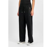 Alpha Industries Rhinestone World Logo Loose Jogger Pantalon de jogging pour femme Taille L - Noir