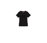 Alpha Industries Rhinestone World Logo T-Shirt pour femme Taille XS - Noir