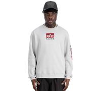 Alpha Industries Satin Logo Sweatshirt pour Homme Pastel Grey M