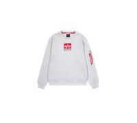 Alpha Industries Satin Logo Sweatshirt pour homme Taille 2XL - Gris
