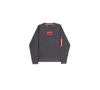Alpha Industries Satin Logo Sweatshirt pour homme Taille M - Gris