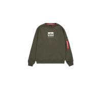 Alpha Industries Satin Logo Sweatshirt pour homme Taille M - Vert