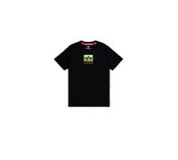 Alpha Industries Satin Logo T-Shirt pour homme Taille 2XL - Noir