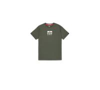 Alpha Industries Satin Logo T-Shirt pour homme Taille 3XL - Vert