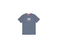 Alpha Industries Satin Logo T-Shirt pour homme Taille L - Bleu