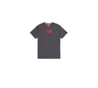 Alpha Industries Satin Logo T-Shirt pour homme Taille XS - Gris