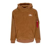 Alpha Industries - Sherpa Teddy Sweat à capuche Chameau - Homme - Sweatshirts et sweats à capuche - Brun - Taille: S