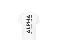 Alpha Industries Shirt Backprint pour Hommes, Blanc, XX-Large