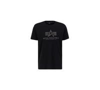 Alpha Industries Basic Big Logo Carbon T-Shirt pour homme Taille L - Noir