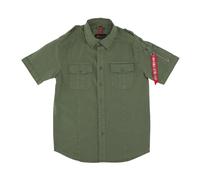 Alpha Industries - Short Sleeve Chemises - Homme - Chemises - Vert - Taille: M