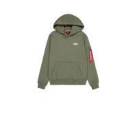 Alpha Industries Signature Backprint Hoodie pour homme Taille M - Vert olive