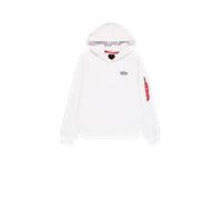 Alpha Industries Signature Backprint Hoodie pour homme Taille XL - Blanc