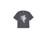 Alpha Industries Smoke Logo T-Shirt pour homme Taille 2XL - Gris