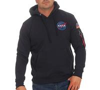 ALPHA INDUSTRIES Space Shuttle Hoody Sweat-Shirt À Capuche Sport, rep.Blue, M Homme