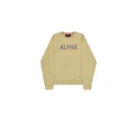 Alpha Industries Stencil Loose Sweatshirt pour homme Taille 2XL - Vert olive
