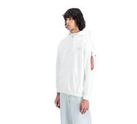 Alpha Industries Backprint Hoodie pour homme Taille XL - Blanc