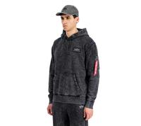 Sweatshirt Ã capuche imrimÃ© en arriÃšre Alpha Industries Vintage Noir M