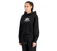 Alpha Industries Sweat-shirt à capuche Basic imprimé bouffant Femme Noir M