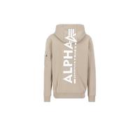 Alpha Industries Sweat à Capuche zippé Back Print pour Hommes Vintage Sand