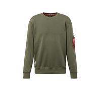 ALPHA INDUSTRIES Sweat-shirt anthracite / vert / rouge / blanc, Taille XXL